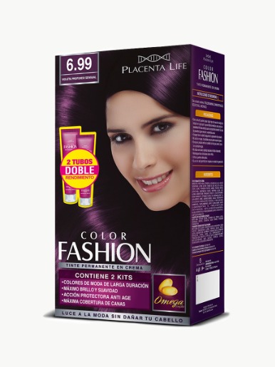 Color Fashion - Tinte 2 Tubos Violeta Profundo Sensual 699