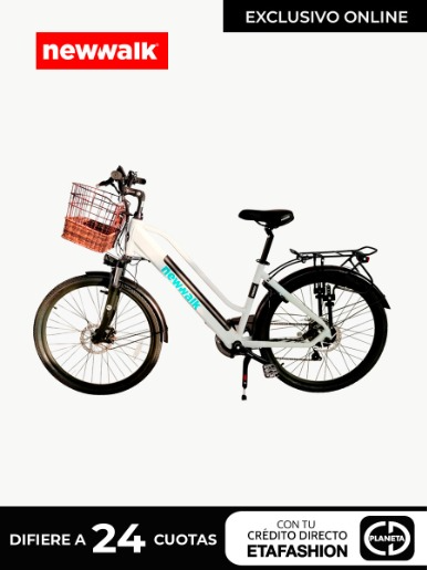 Bicicleta Eléctrica NewWalk City Bike II / Blanco