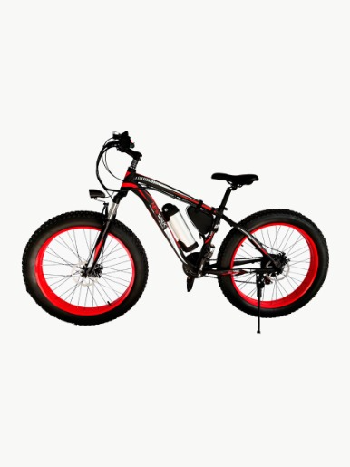 Bicicleta Eléctrica NewWalk City Bike III  / Negro - Rojo 