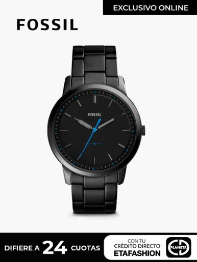 Reloj Fossil Minimalist Correa Acero / Negro