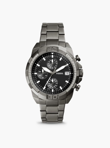 Reloj Fossil Bronson Correa Acero / Gris