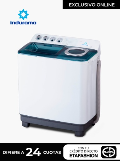 Lavadora Semiautomática Indurama LRI - 11BLSAP / Blanco