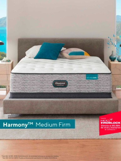 Colchón Simmons 2 Plazas Harmony Medium Firm