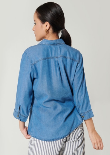 Blusa con solapa - Labelle