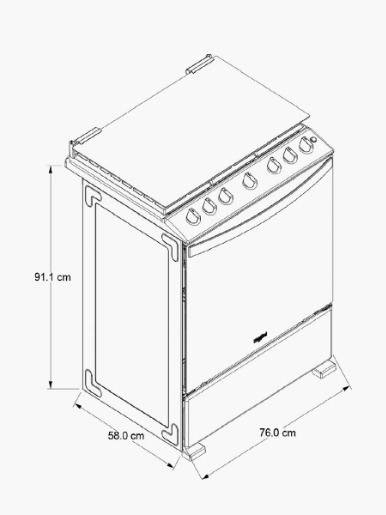 Cocina a Gas Whirlpool LWFR7210S / 6 Quemadores