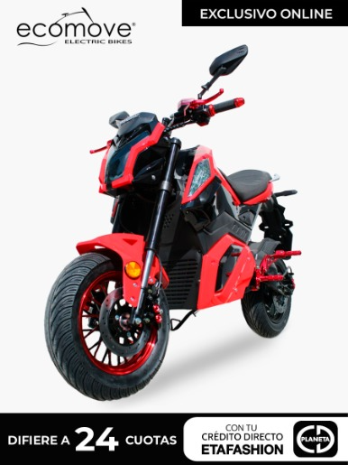 Moto Eléctrica Ecomove XZ6 - Rojo