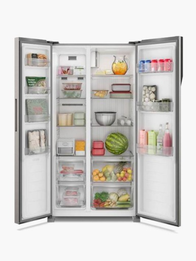 Refrigeradora Side By Side Inverter Electrolux 428 Lts / Silver