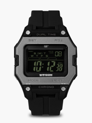 Reloj Digital Caterpillar Square / Negro