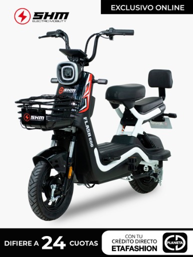 Moto Eléctrica Shineray Flash 600W | Negro