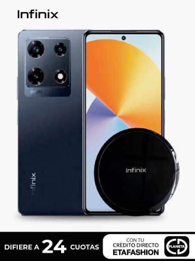 Celular Infinix NOTE 30 Pro 256GB | Negro + Cargador Inalámbrico