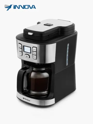 Cafetera Innova 398 Inox - 12 Tazas | Negro / Cromado