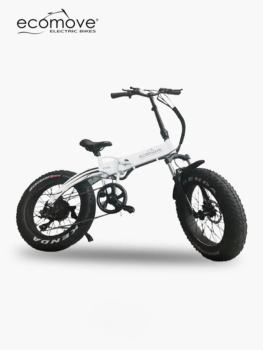 Bicicleta Eléctrica Ecomove Strik 4 - 20" 250W / Blanco