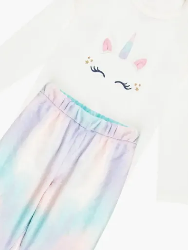 Pijama Unicornio Buzo + Pantalón - Preescolar