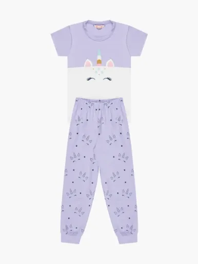 Pijama Unicornio 2 piezas Camiseta + Pantalón - Preescolar