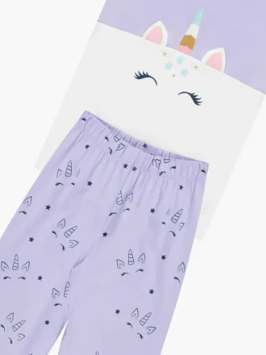 Pijama Unicornio 2 piezas Camiseta + Pantalón - Preescolar