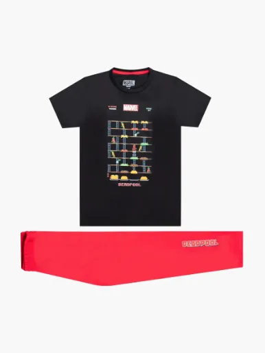 Pijama Deadpool Camiseta + Pantalón - Escolar