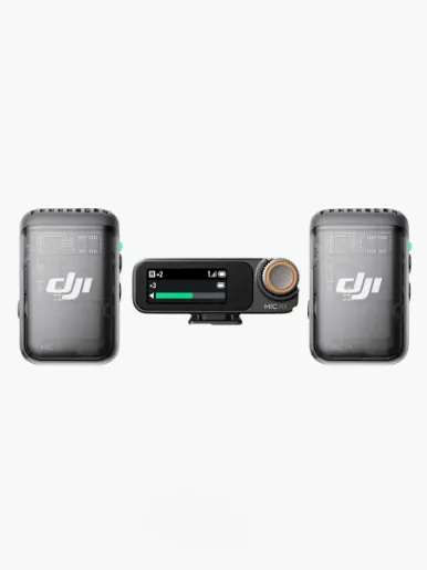 DJI 2 Micrófonos + Receptor + Estuche de carga