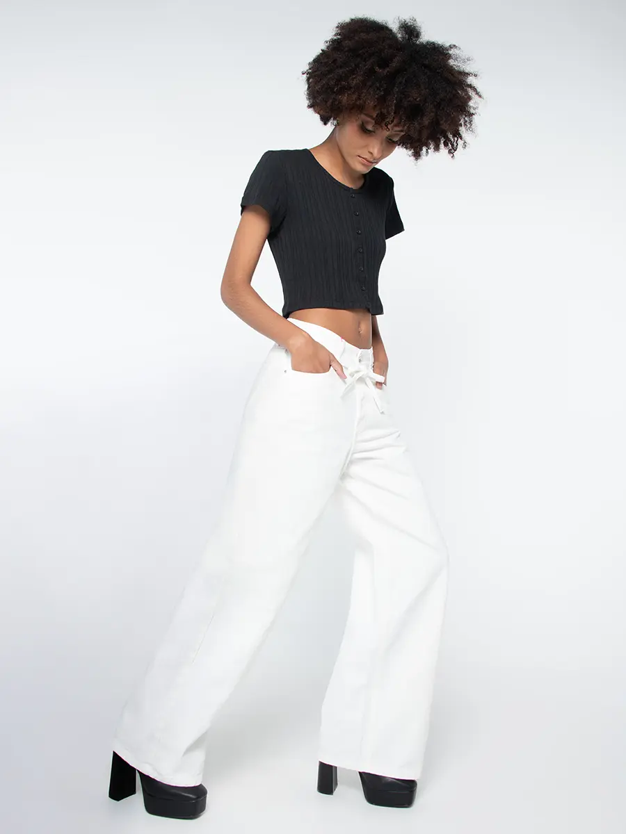 Pantalón Wide Leg - Taxi