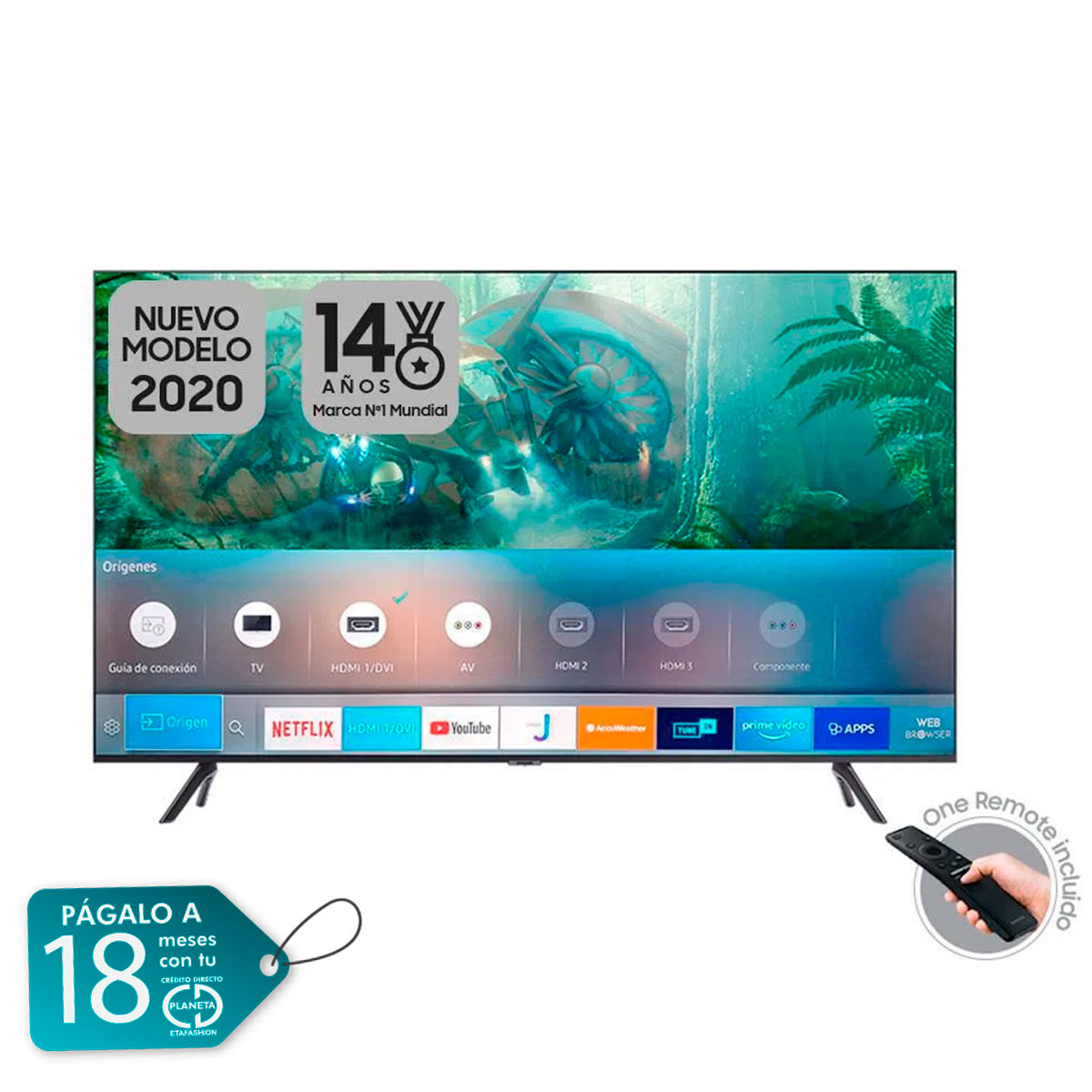 TV Samsung 58 4K UN58TU8000 Pantalla Crystal