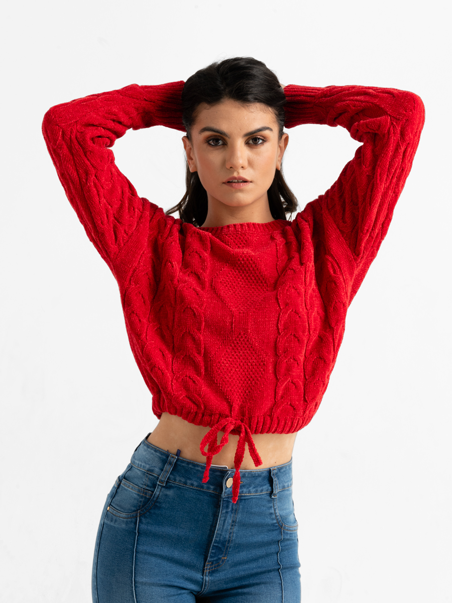 Sweater Tejido Trenzado