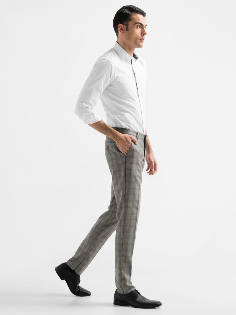 Pantalón Ejecutivo Slim Fit Cuadros
