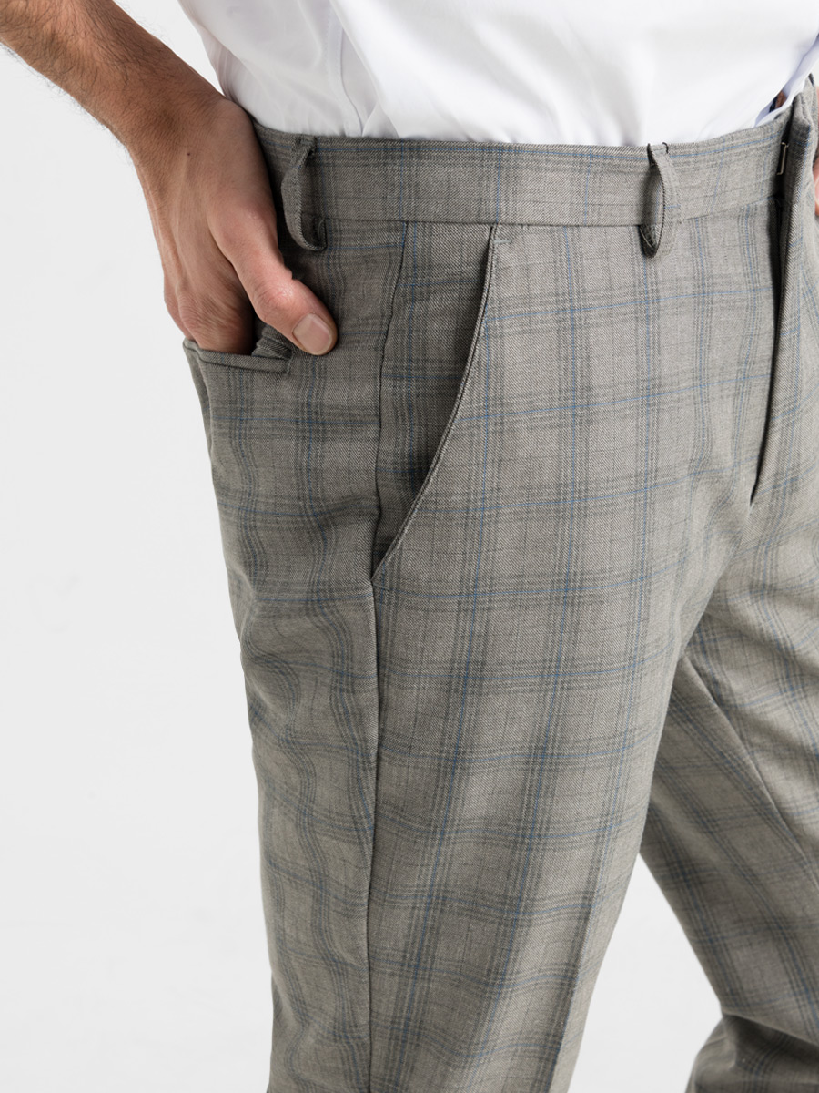 Pantalón Ejecutivo Slim Fit Cuadros