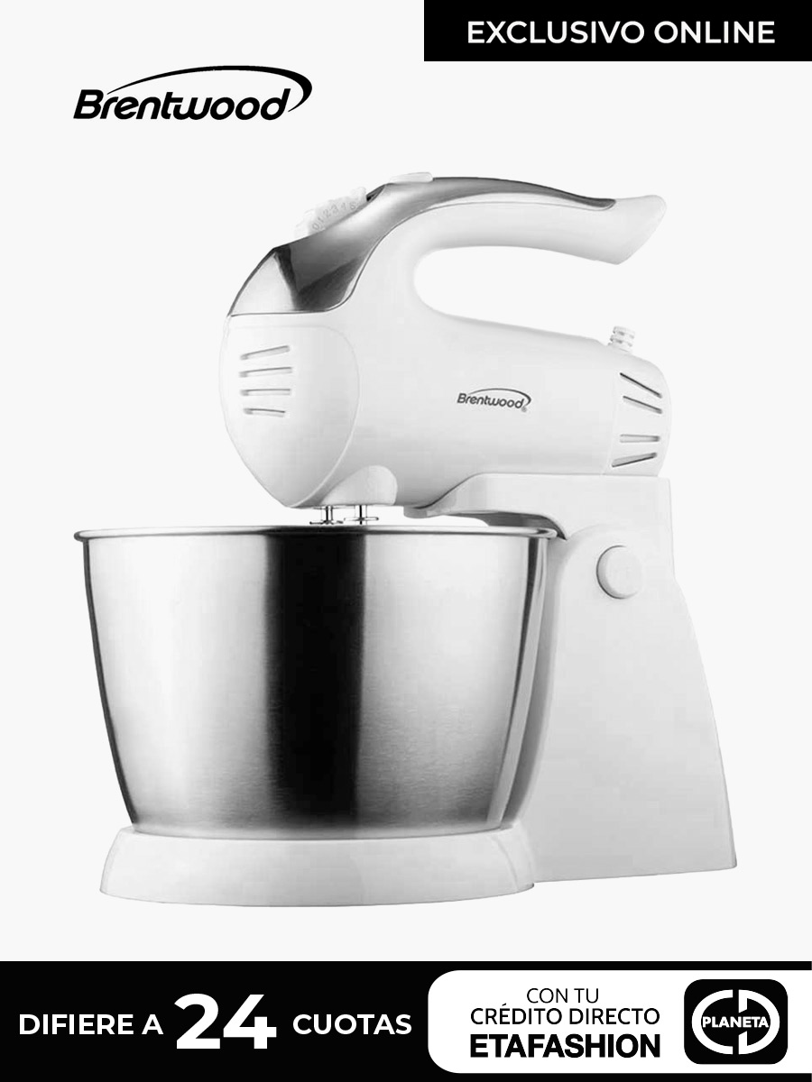 (White) - Brentwood SM-1152 5-Speed Stand Mixer with Bowl