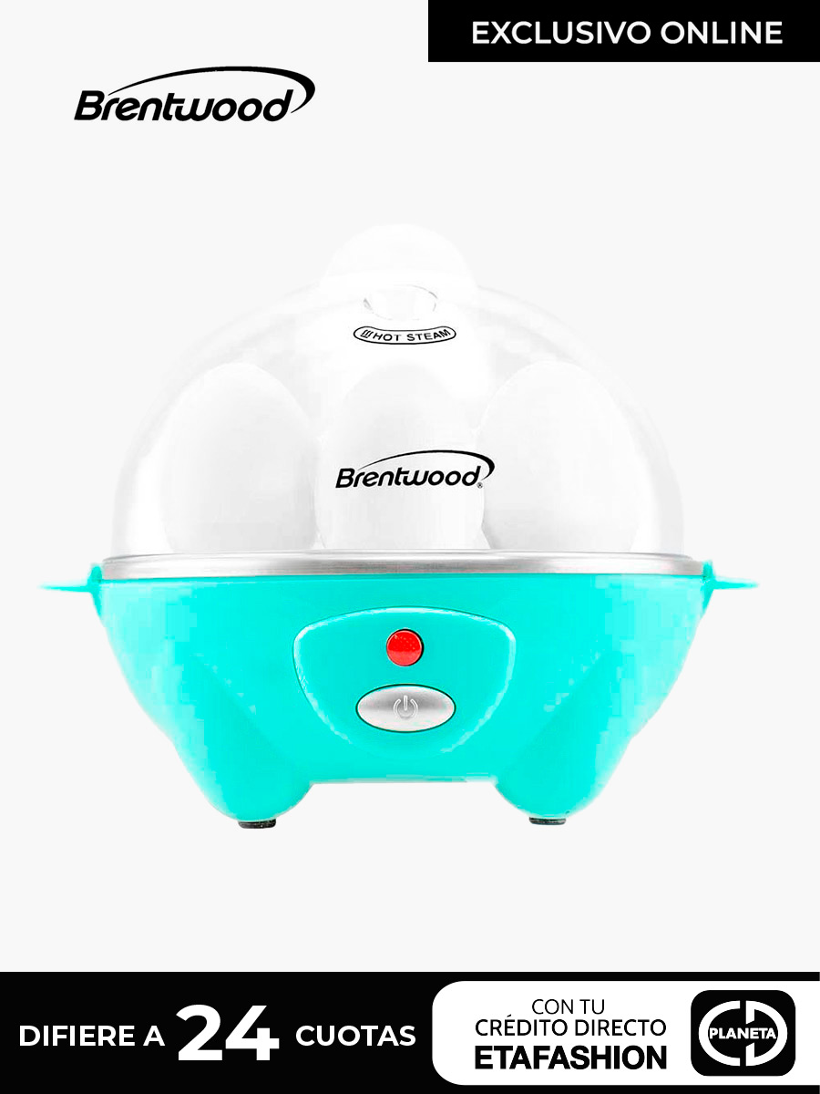 Brentwood Appliances TS-1045BL Electric Egg Cooker with Auto Shutoff (Blue)
