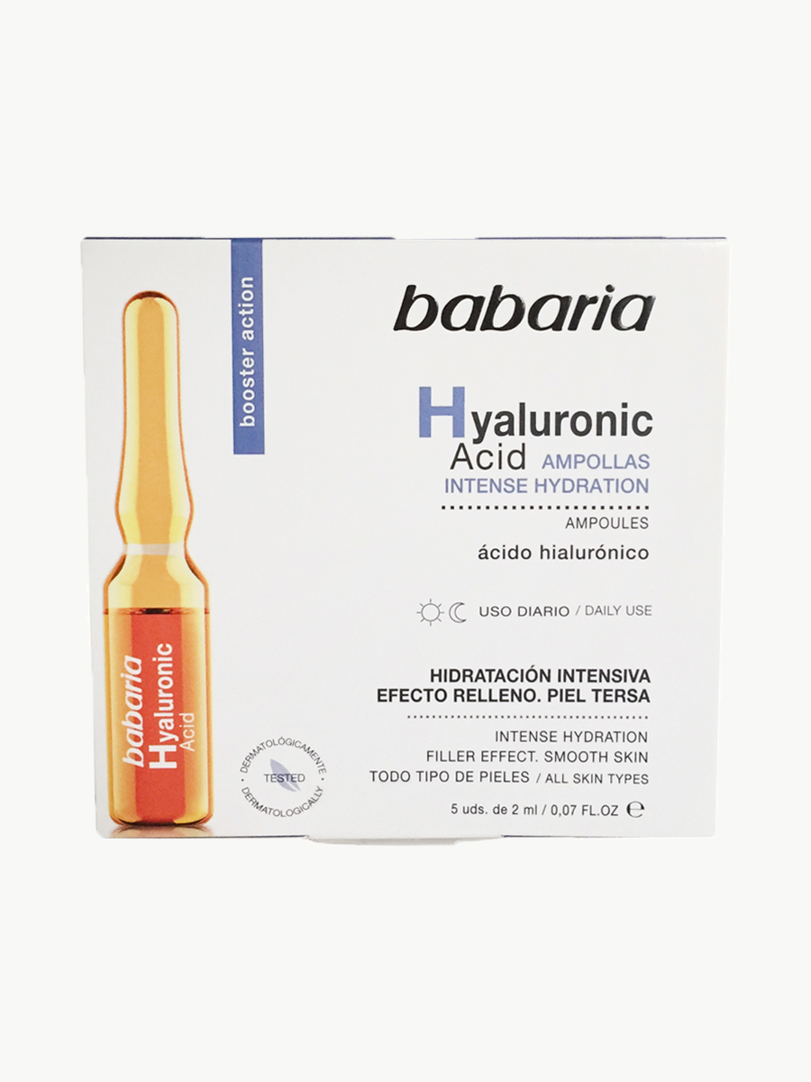 Ampollas Hidratación Intensiva con Ácido Hialurónico - Babaria