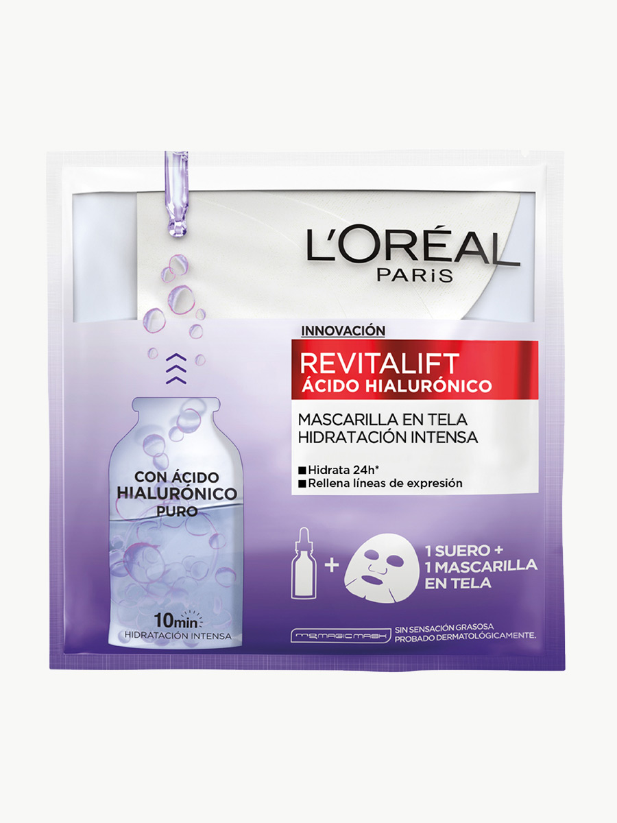 Mascarilla Hidratación Intensa Revitalift Ácido Hialurónico - Loreal