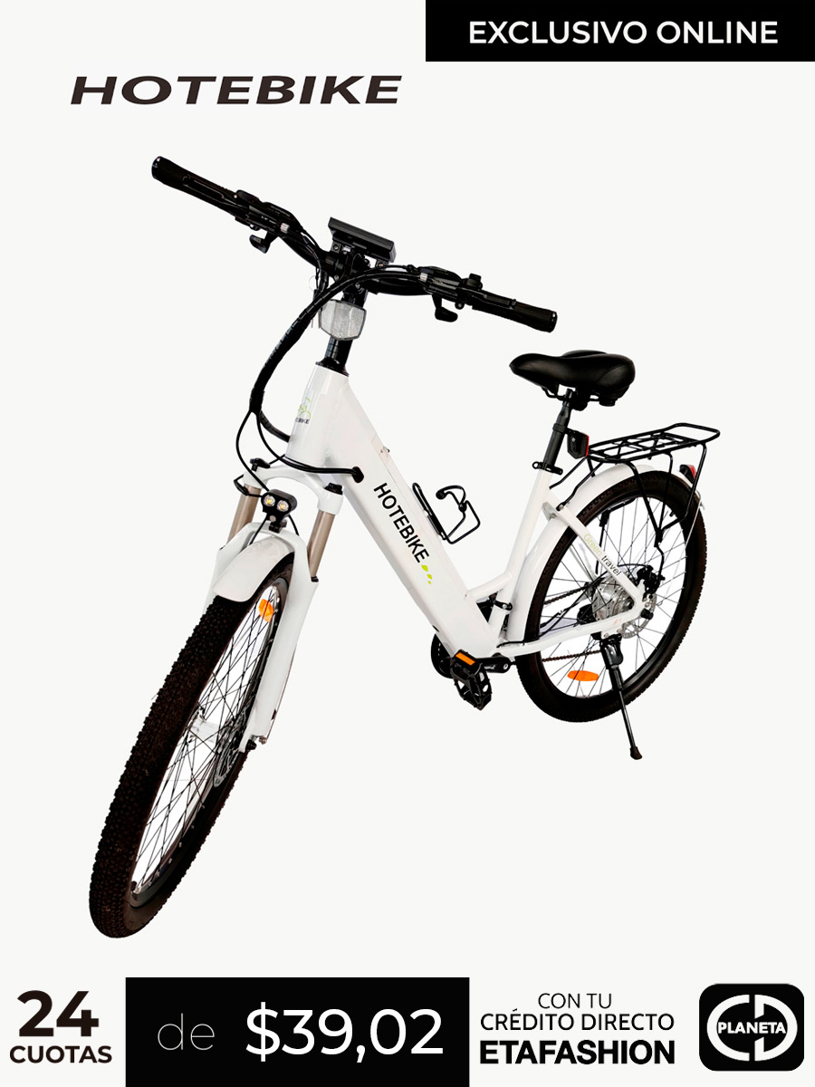 Bicicleta Eléctrica HoteBike A5AH26 / Blanco 