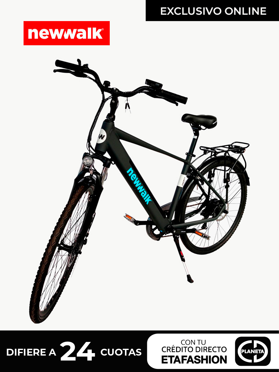 Bicicleta Eléctrica  City Bike I Negro - NewWalk
