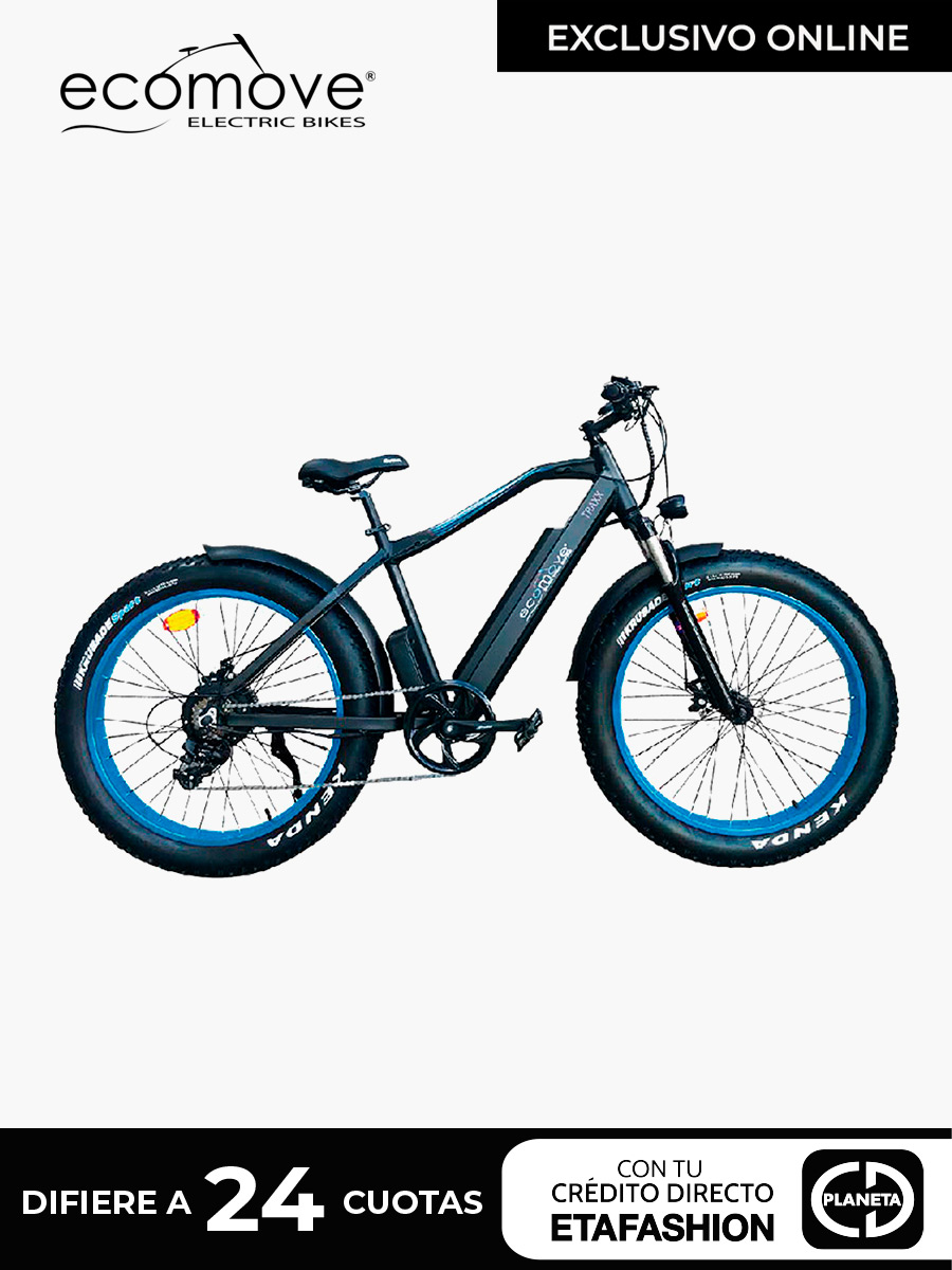 Bicicleta Eléctrica <em class="search-results-highlight">Ecomove</em> Traxx 26" 250W / Azul