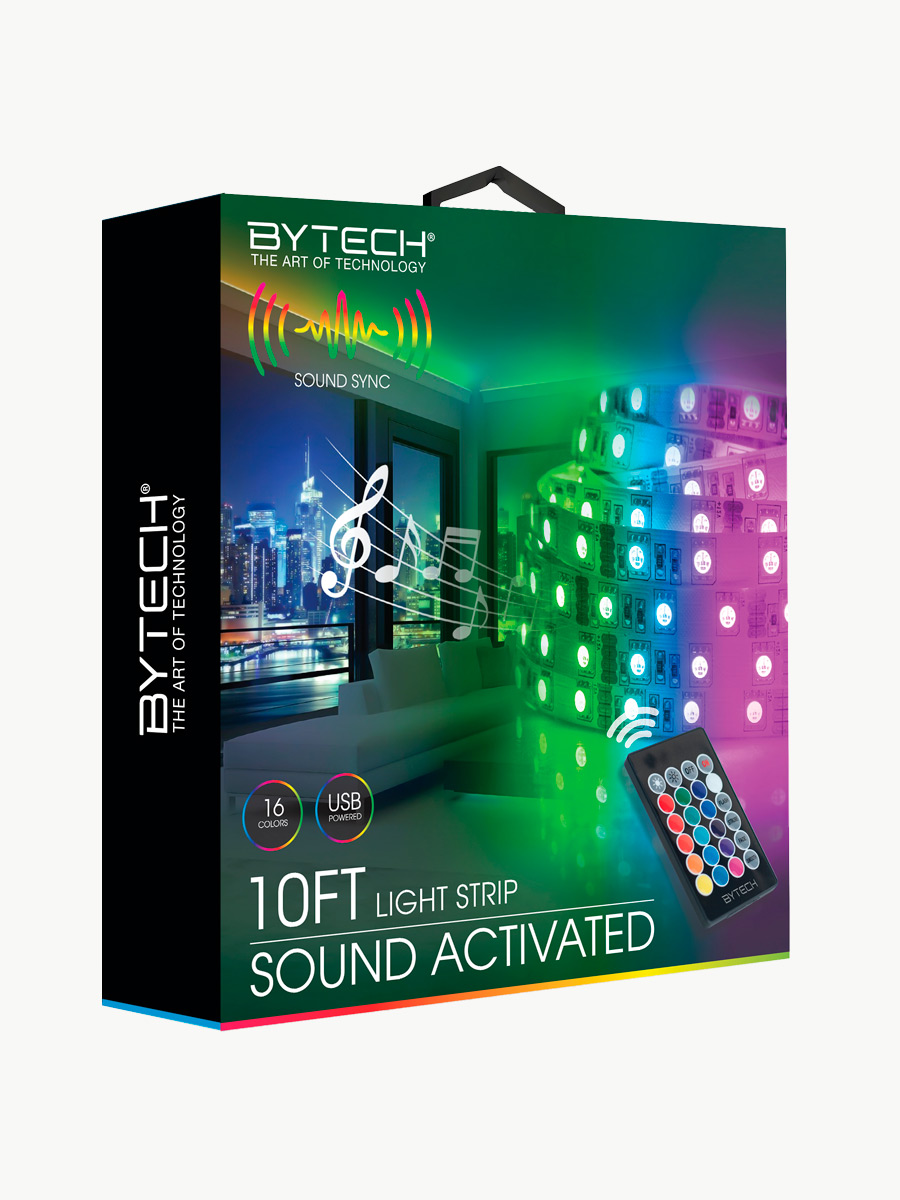 Tira de luz By Tech activada por sonido