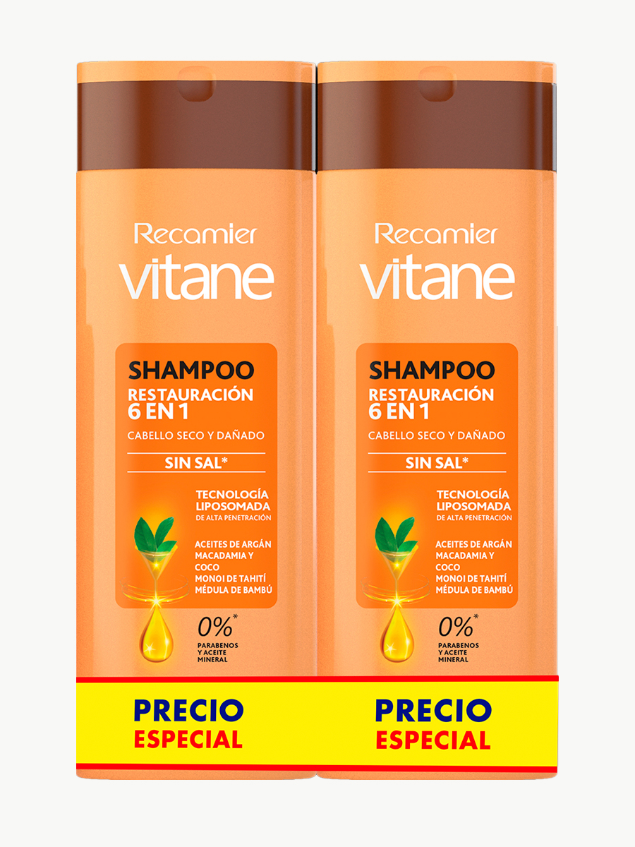 Duo Pack Shampoo Advance Restauración 6 en 1 - Vitane