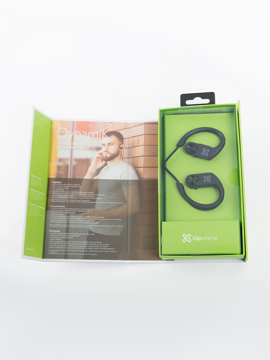Audífonos Deportivos Klip Xtreme Bluetooth Resistente al Agua