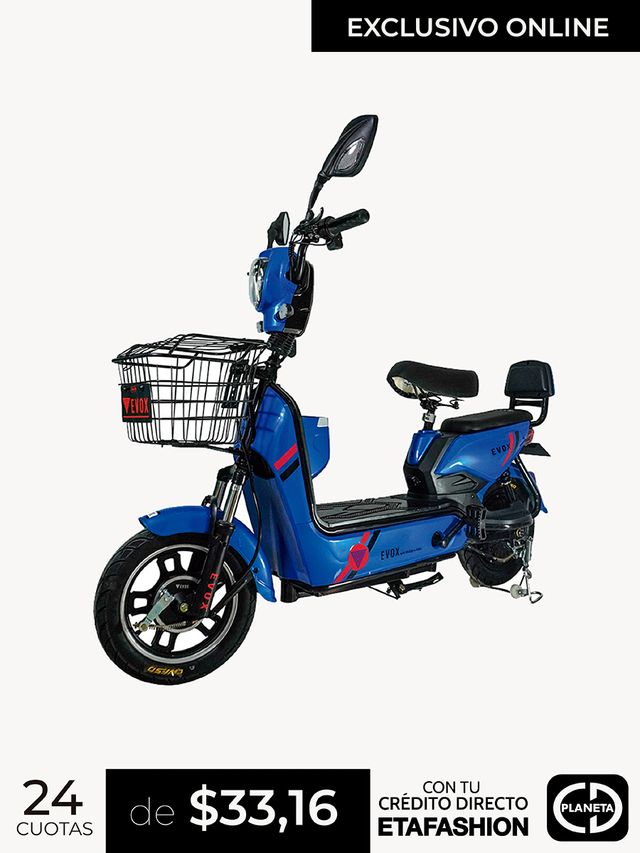 Scooter Eléctrico 500W EVOX-500-SI-DB Azul - Evox