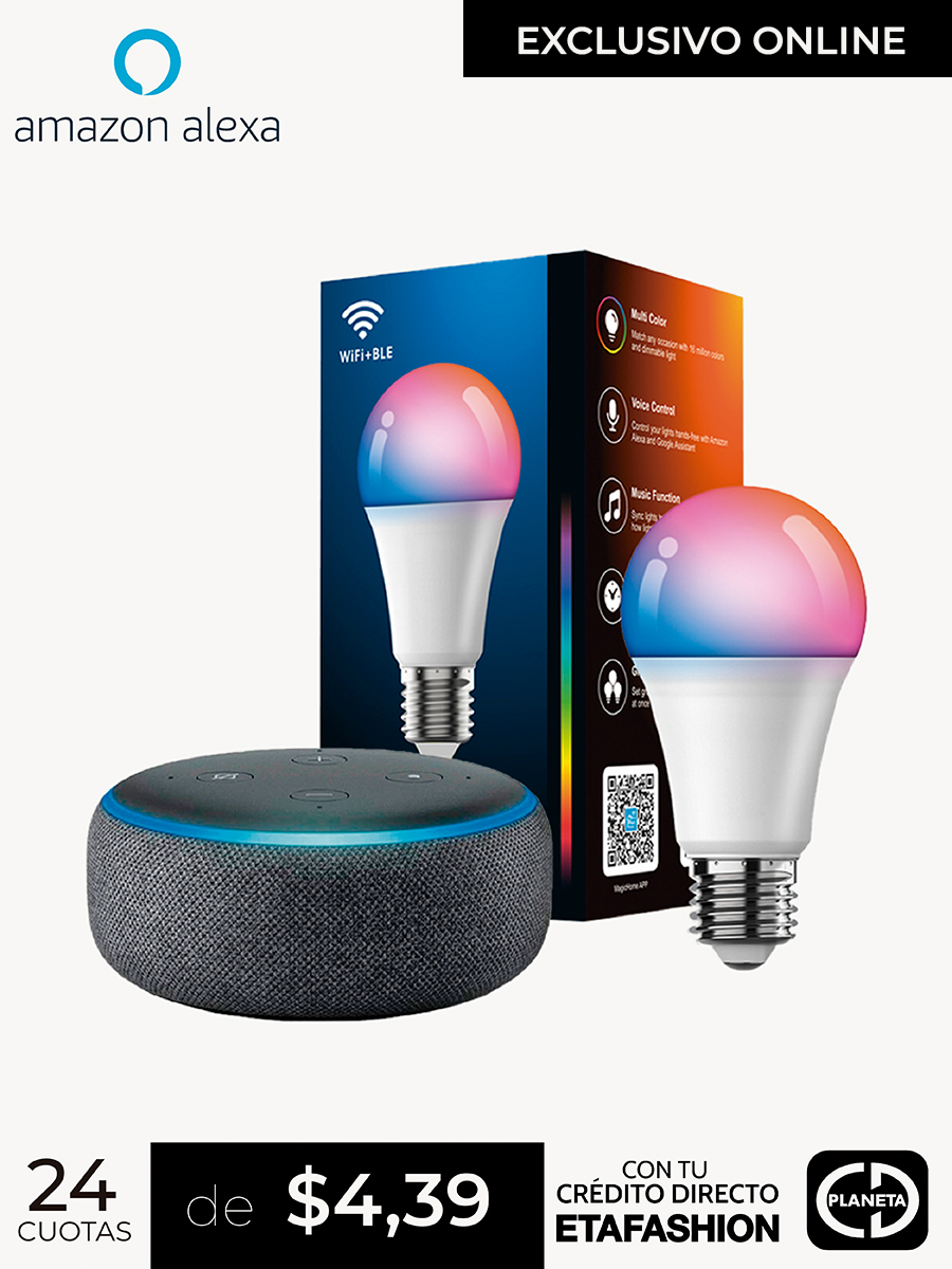 Combo Alexa Echo Dot 3ra Generación + Foco - Amazon