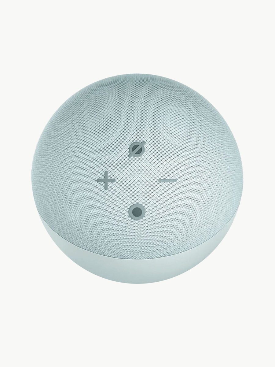 Combo Alexa Echo Dot 4T Generación con Reloj Blanco - Glacial + Foco + Luces - Amazon