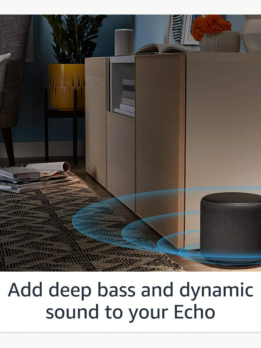 Combo Alexa Echo Sub + Alexa Echo Dot 4ta Generación con Reloj Azul - Amazon