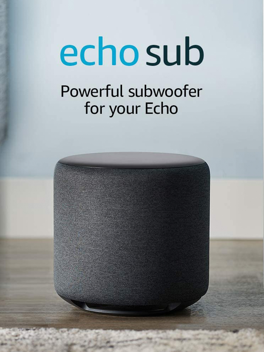 Combo Alexa Echo Sub + Alexa Echo Dot 4ta Generación con Reloj Azul - Amazon