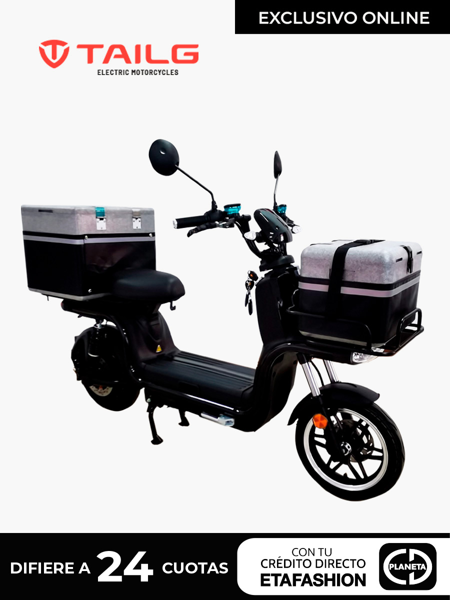 Motocicleta Eléctrica Tailg Umeal / Negro