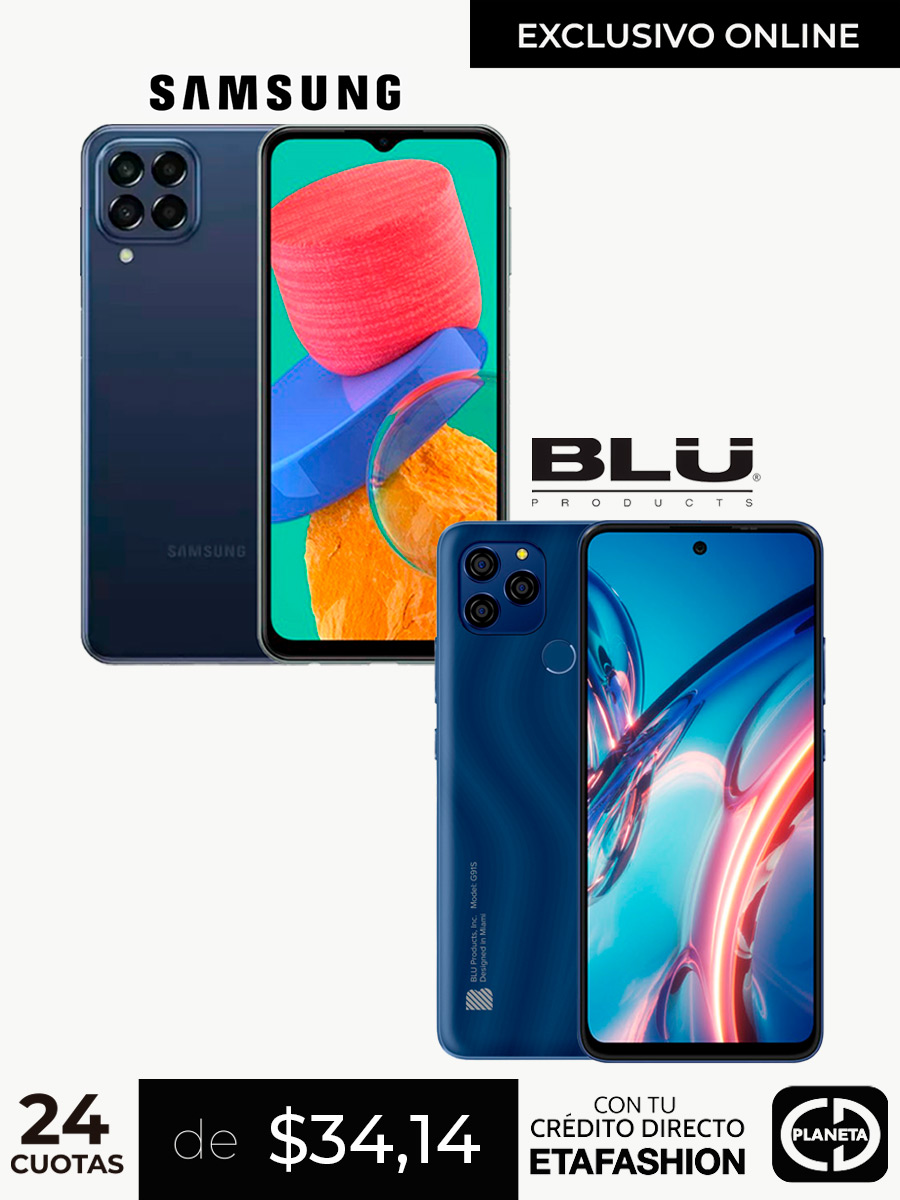 Combo Celular Samsung M33 - Azul + Blu G91S - Azul