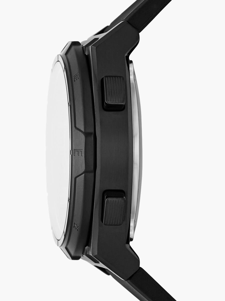 Reloj Fossil Everett Solar Digital Correa Acero / Negro