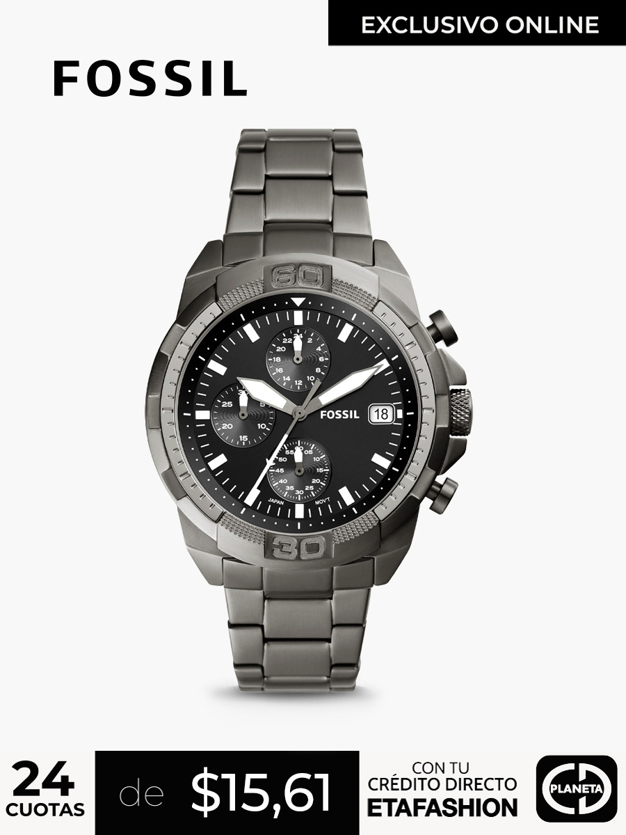 Reloj Fossil Bronson Correa Acero / Gris