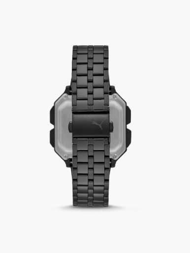 Reloj Puma Remix LCD Correa Acero | Negro