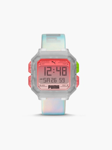 Reloj Puma Remix LCD Correa Goma / Tornasol