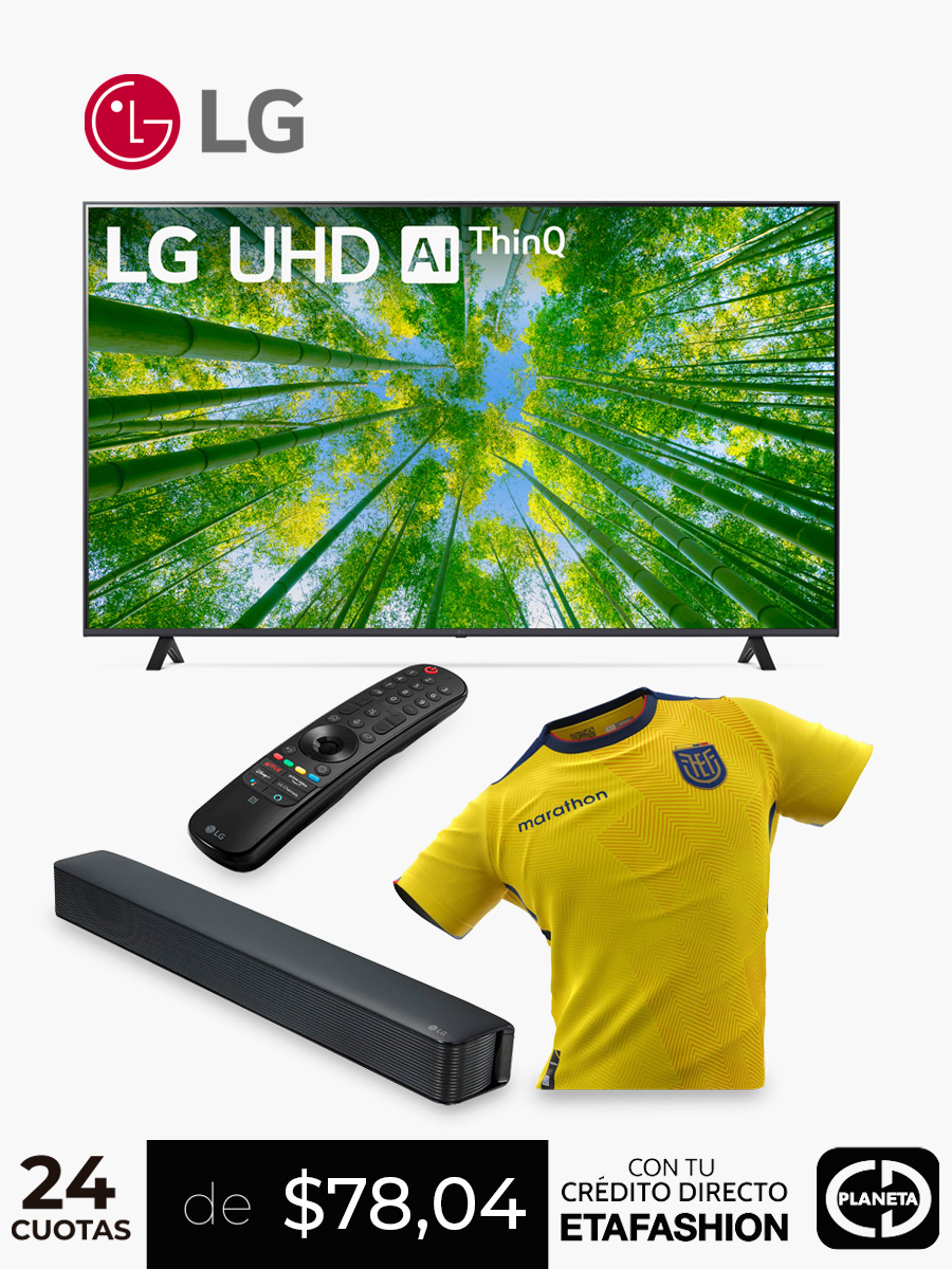 Combo Smart Tv 4K 70" LG + Barra de Sonido LG
