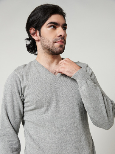 Sweater cuello en V - Etabasic