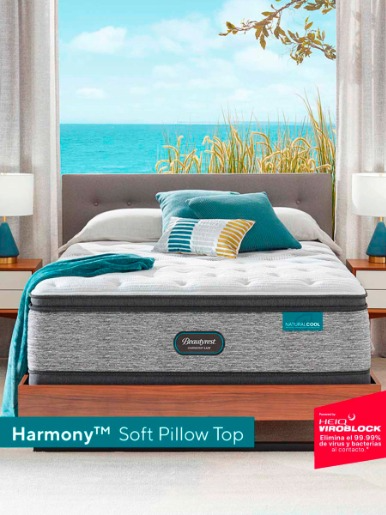 Colchón Simmons 2 Plazas Harmony Soft Pillow Top